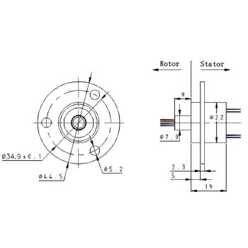 MC190 Slip Ring [6 Wire] [2A]