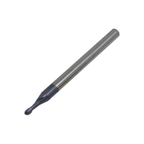1 mm Double Flute Tungsten Carbide Ball Nose End Mill