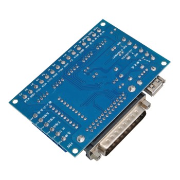 Five-axis CNC machine controller card with MACH3 software support and LPT port