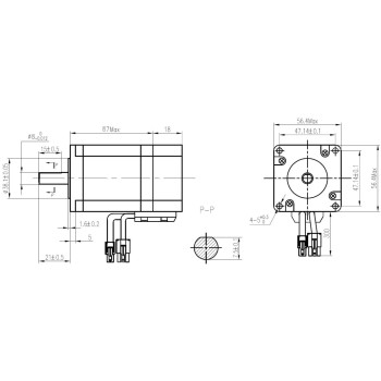 57HSE2 Stepper Motor With HBS57 Driver Module [16V-70V] [4A]