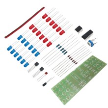 NE555/CD4017 Flasher Kit with Frequency Adjustment