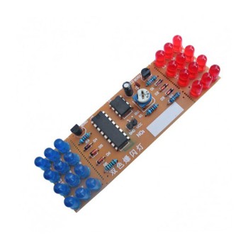 NE555/CD4017 Flasher Kit with Frequency Adjustment