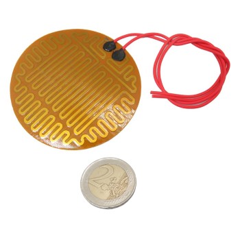 Polyamide Plate Heater Pad 12V Diameter 7cm