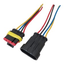 4P HID flame retardant automotive connector