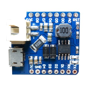 ESP8266 WeMos D1 Mini Lithium Battery Shield