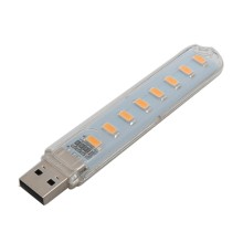 USB 8 LED Lamp With Plastic Shell