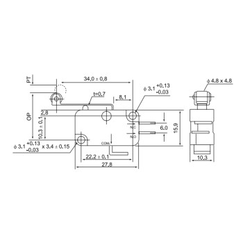 V-156-1C25 Micro Switch