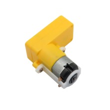 L-Shaped DC Gear Motor 2A120-BLK &ndash; 1:120 Reduction, 3V/6V, 90-Degree Gearbox
