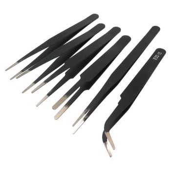 ESD Stainless Steel Tweezer Set