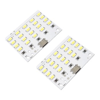 2 Pcs LED Modules SMD with Type-C Power Supply