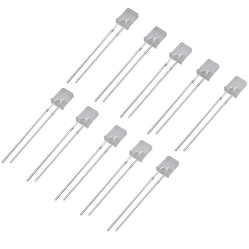 100 PCS 2x5x7 Blue Opaque LED