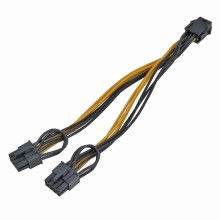6-Pin to Double 8-Pin Graphics Card Power Supply Cable
