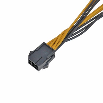 6-Pin to Double 8-Pin Graphics Card Power Supply Cable