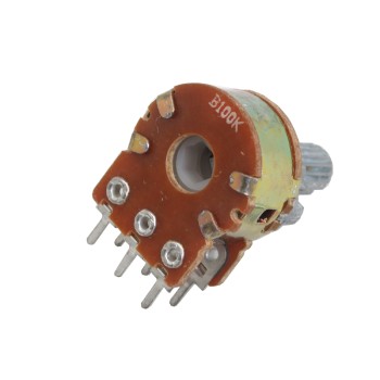 100K Ohm Double Rotary Potentiometer