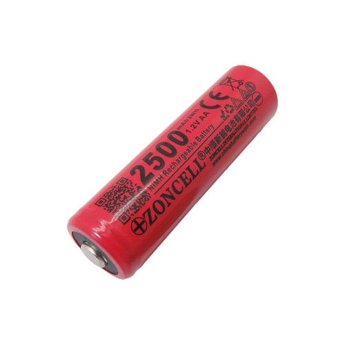 2500mAh Rechargeable Nickel Metal Hydride Battery 1.2V