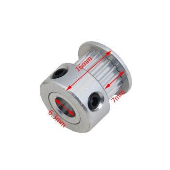 GT2 20-Tooth Pulley for 6.35mm Shaft