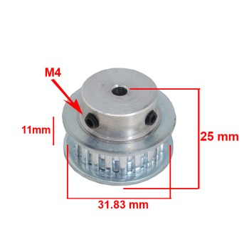 XL 20-Tooth Pulley 5 mm Shaft