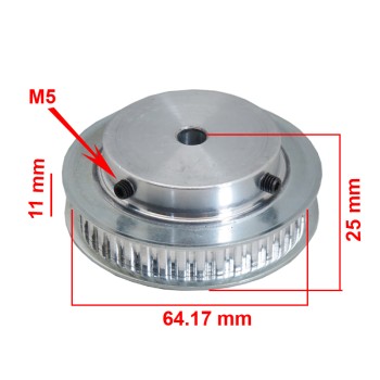 40-Tooth XL Pulley with 8mm Shaft