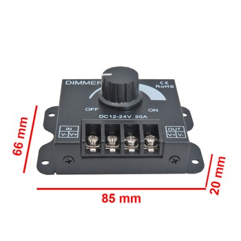 12-24V 30A LED Voltage Controller Dimmer Module