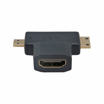 Micro HDMI and Male Mini HDMI to HDMI Female Converter