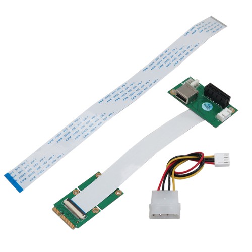 Mini PCI-E to PCI-E 1X Adapter Card for Graphic Risers