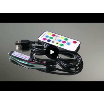 RGB LED Remote Controller with USB Port