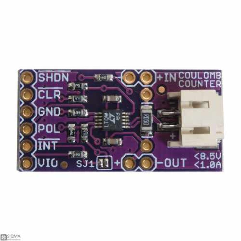 Módulo Sensor De Detección De Corriente LTC4150 Coulomb Counter - Para Medir Consumo De Batería, Voltaje 2.7V-8.5V | Ideal Para Proyectos Electrónicos