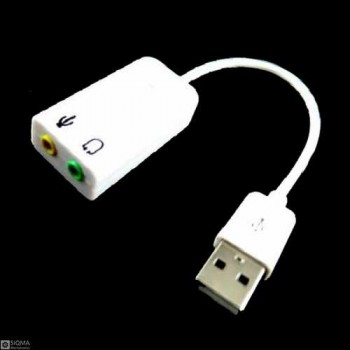 5 PCS USB Audio Cable Adapter (External Sound Card ) [7.1]