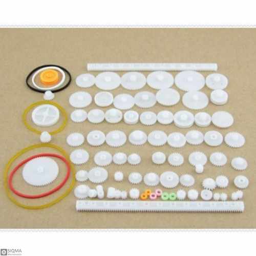  Plastic Gears Pulleys Pack 75 Pcs 