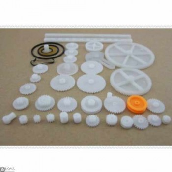 Plastic Gears And Pulleys Pack [34 Pieces]