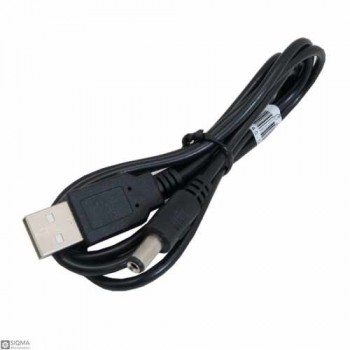 5 PCS USB to 5.5x2.1 Male DC Power Plug Converter Cable [1.2m]
