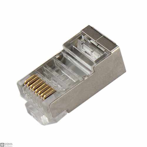 100 PCS Shielded RJ45 Mail Connector