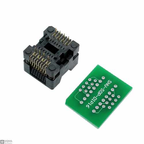 SOP16 zu DIP16 Programmer Adapter Sockel Konverter Board 1,27 mm Abstand S &XUI 