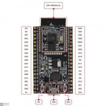 ESP32 Wifi And Bluetooth Module With CP2102 Converter