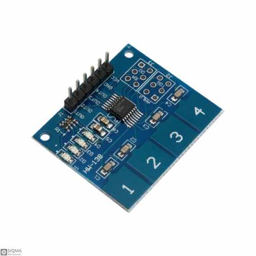 15 PCS TTP224 4-Bit Capacitive Touch Module