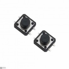 100 PCS Micro Tactile Push Button Switch [12 x 12 x 8 mm] [4 Pad]