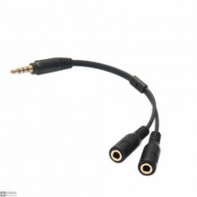 2 PCS 1 Male to 2 Female 3.5mm Audio Jack Splitter Cable [20cm]