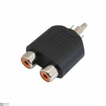 20 PCS 1RCA Male to 2RCA Female Adapter