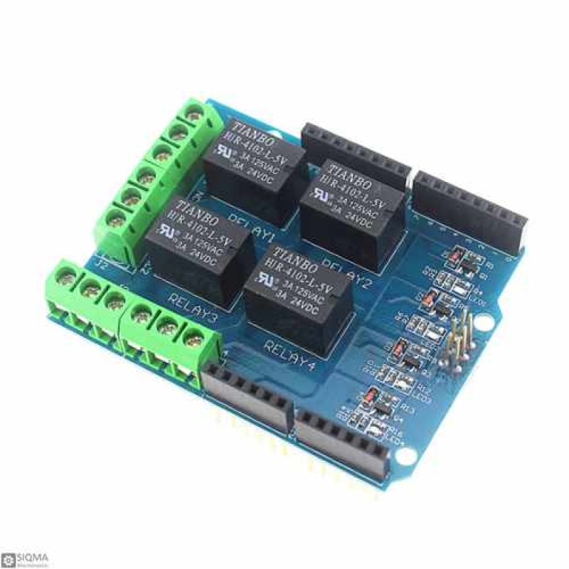 Arduino 4 Channel Relay Shield [5V] [3A]