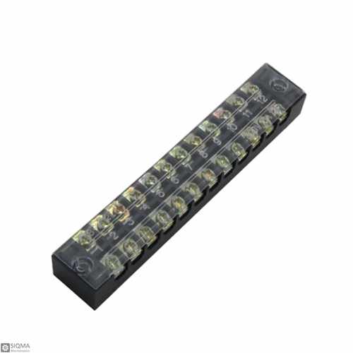 10 PCS TB-1512L 12 Pole Terminal Block [600V] [15A]