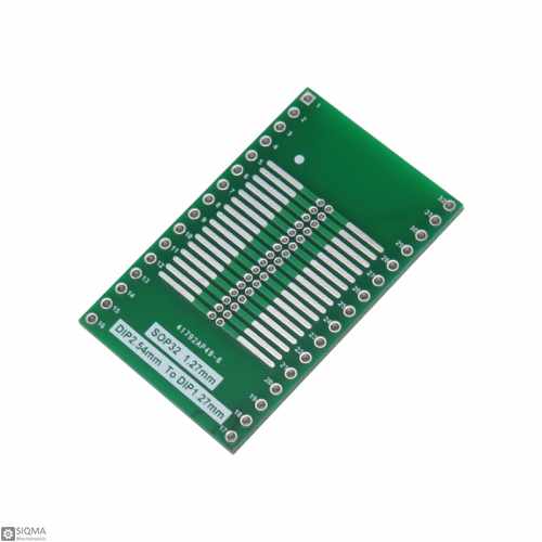 1Pc QFP/SOP32 to Quad32 pin Adapter PCB Board Converter & header pins 