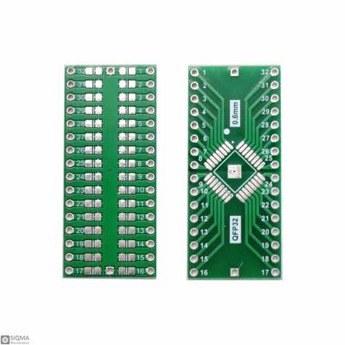 10pcs TQFP/LQFP/EQFP/QFP32 0.8mm to DIP32 Adapter PCB Board Converter SMD  NEW