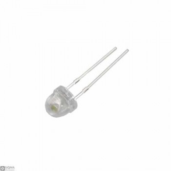 100 PCS Straw Hat White LED (Transparent White LED) [5mm]
