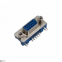 10 PCS VGA DB15 Angled Connector [Female] [15 Pin]
