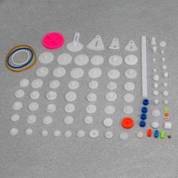 Plastic Gears And Pulleys Pack [85 Pieces]