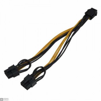 6-Pin to Double 8-Pin Graphics Card Power Supply Cable