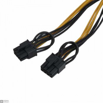 6-Pin to Double 8-Pin Graphics Card Power Supply Cable