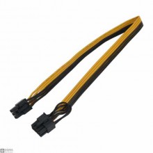 2 PCS 6-Pin to 8-Pin Graphics Card Power Supply Cable