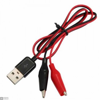 5 PCS USB to Crocodile Test Clip Converter Cable [60cm]