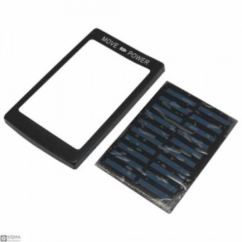 Double USB Port Solar Power Bank Kit with LED Panel
